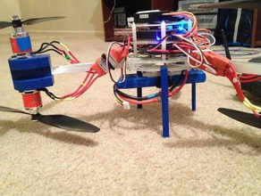 arducopter y6 hexacopter motor mount other openscad printbot quadcopter 3d print model - Mito3D