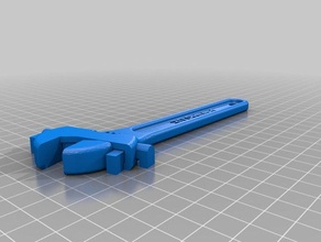 fully assembled 3d printable wrench mouse ear centre hole hand tools 3d print model - Mito3D