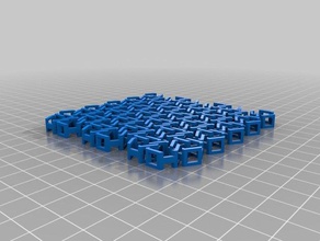 my customized hohoho tissue hexagonal chain mail v3 decor 3d print model - Mito3D