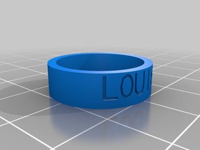 il mio personalizzato anello anelli 3d print model - Mito3D