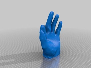 fingerlonger project scanned hand prosthetic model people daz3d foto3d hexagon lefthand strata foto versonova 3d print model - Mito3D