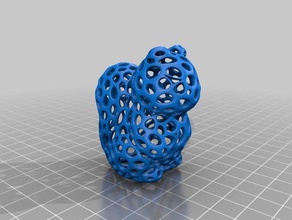 Eichhörnchen voronoi-Stil Skulpturen 3d print model - Mito3D