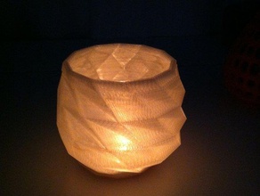 polycup other candle container featured geometric pot ultimaker 3d print model - Mito3D