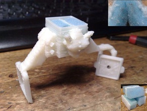 filament toz çıkarıcı ejderha kafası diğer lazer bölüm yükseltme Sünger 3d print model - Mito3D