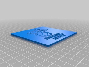 miami heat logo 2d art customized 3d print model - Mito3D