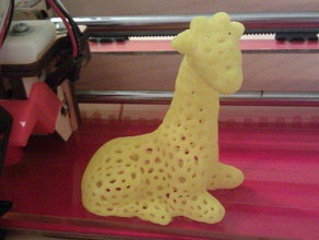 giraffe voronoi-Stil Skulpturen Tier 3d print model - Mito3D