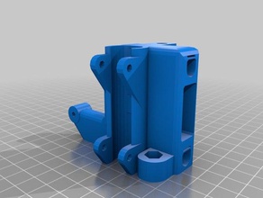 prusa i3 x-end motor mount easy stop adjuster 3d printer parts reprap 3d print model - Mito3D