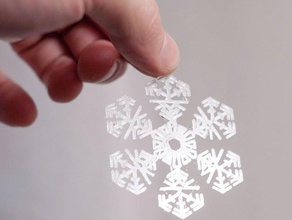 snowflake christmas tree other art beauty frosty geometry ice mendel ornament pla prusa reprap snow flake supportless 3d print model - Mito3D