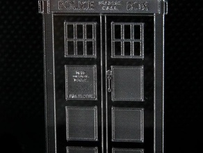 necklace tardis laser-cut time-traveling jewelry other 3d print model - Mito3D
