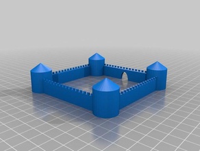 castle brave allis good testing slicing buildings structures 3d print model - Mito3D