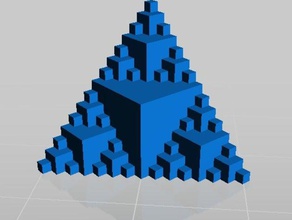 sierpinski cubos matemática arte 3d print model - Mito3D