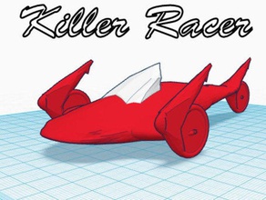 killer shark racer i veicoli veloce trike 3d print model - Mito3D