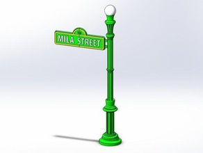 sesame street sign altri in vetrina solidworks 3d print model - Mito3D