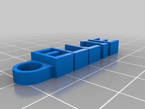 ellie key chain organization customized 3d print model - Mito3D
