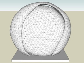 sfera di luce notturna sculture 3d print model - Mito3D