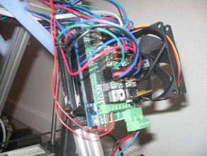 mendelmax arduino mount 80mm fan other 3d print model - Mito3D