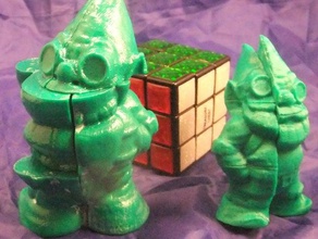 gnomiks gnome mix cube puzzles gnomeremix no support rubiks twisty 3d print model - Mito3D