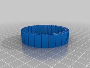 mon personnalisés flexible angela bracelet bracelets 3d print model - Mito3D
