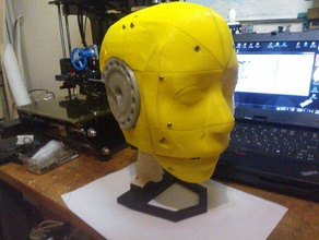 inmoov head skull stand robotics 3d print model - Mito3D