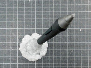 wacom intuos3 porte-stylo outil de les titulaires boîtes le cloud intuos4 missile luncher fusée l'espace 3d print model - Mito3D