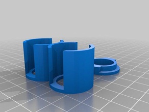 coin storage tubes cap organization customized 3d print model - Mito3D