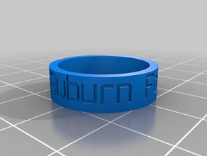 auburn football ring rings customized 3d print model - Mito3D