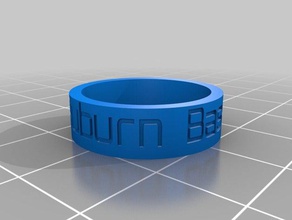 auburn football de l'anneau les anneaux personnalisé 3d print model - Mito3D