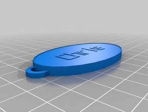 meu personalizada chaveiro oval chaveiros 3d print model - Mito3D