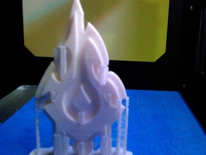 la horda símbolo de llavero llaveros warcraft mundo wow 3d print model - Mito3D
