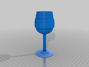 wine glass food drink 3d print model - Mito3D