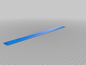 metric ruler office customized 3d print model - Mito3D