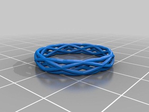 braided ring jt fashion customized 3d print model - Mito3D