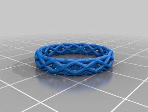 braided ring ht fashion customized 3d print model - Mito3D