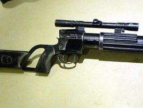 boba fett ee-3 carabina, fucile blaster oggetti di scena star wars 3d print model - Mito3D