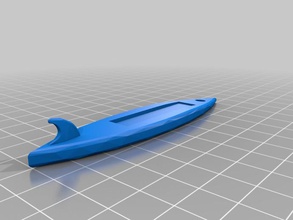 tavola da surf nome tag portachiavi 3d 3d print model - Mito3D