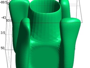 vase 4 decor 3d print model - Mito3D