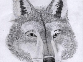 maries wolf animals art tools image stl 3d print model - Mito3D