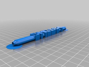 smg 164 bic word pen office customized 3d print model - Mito3D