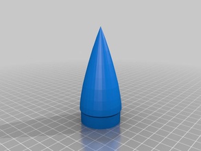 model rocket nose cone other nosecone modelrocket 3d print model - Mito3D