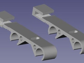 einfache Träger incl 25mm-band-clips 3d Drucker Teile 3d print model - Mito3D