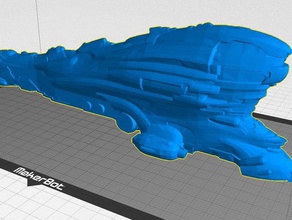 eve online gallente titan erebus veículos 3d print model - Mito3D