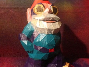 low poly marketbot gnome sculptures gnomeremix 3d print model - Mito3D