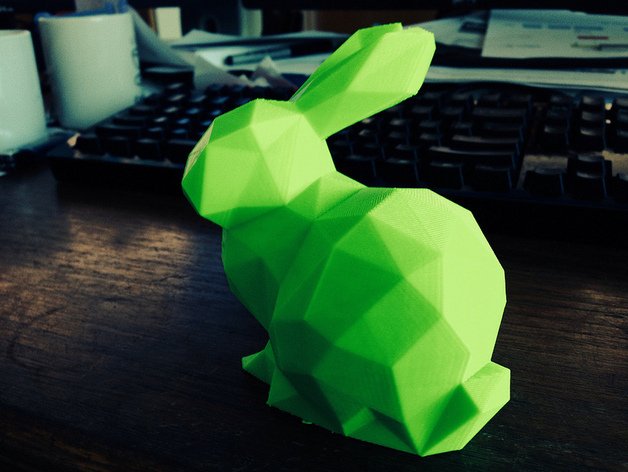 low poly stanford bunny sculptures hare lowpoly rabbit 3D print model - Mito3D