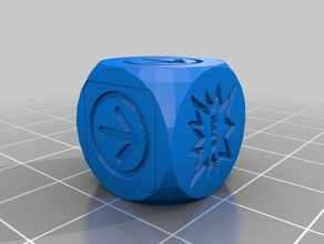 blood bowl Würfel angepasst 3d print model - Mito3D