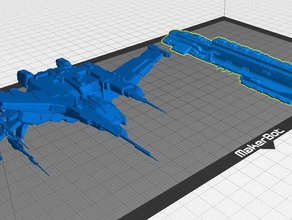 eve online caldari navios de guerra rokh raven veículos 3d print model - Mito3D