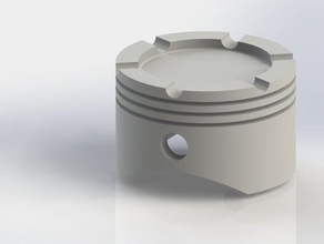 pistón cenicero hogar 3d print model - Mito3D