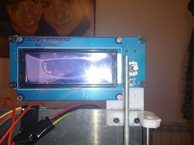 elementar-lcd-gadget3d mount prusa i3 Drucker Zubehör 3D print model - Mito3D