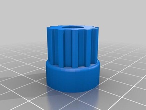 meu personalizados paramétrico polia de 12 dentes 3d a impressora partes 3d print model - Mito3D