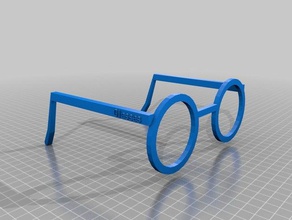 my customized glasses 3d print model - Mito3D