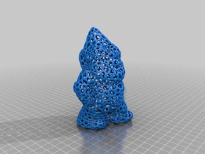 gnome voronoi stile sculture gnomeremix 3d print model - Mito3D